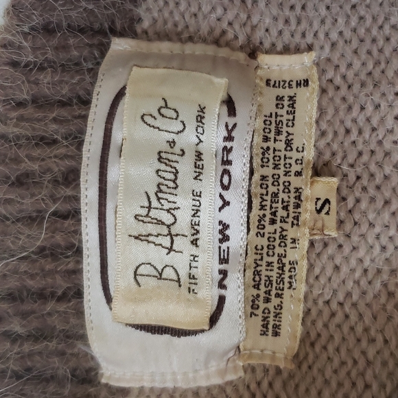 Vintage B. Altman & Co stripes and flowers sweater, S - Picture 5 of 8